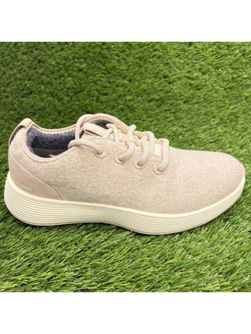 Allbirds Wool Runner NZ Waterproof Womens Size 7.5 Beige Athletic Shoes Sneakers